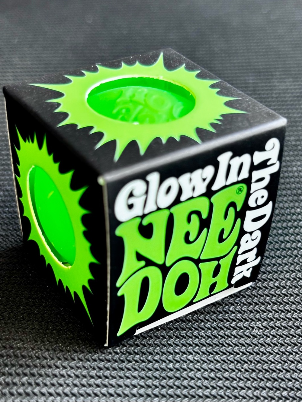 NEE DOH Glow-In-The-Dark Squeeze Ball - Neon Green